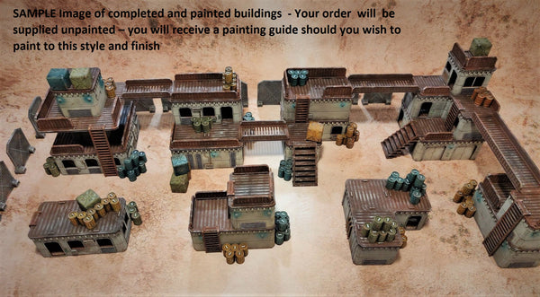 Industrial Enclave 3D Modular Tabletop Terrain for Necromunda, Warhammer, Stargrave, Deadzone, Star Wars Legion and Killteam
