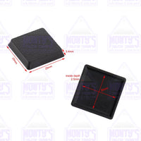 25mm Square Plastic Model Bases for Warhammer 40k, Age of Sigmar, Lord of the Rings, Dungeons & Dragons