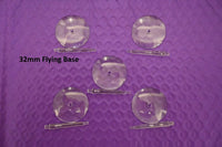 32mm Clear Round Plastic Flying Model Bases for Warhammer 40k, Age of Sigmar, Lord of the Rings, Dungeons & Dragons