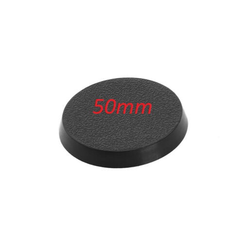 50mm Round Plastic Model Bases for Warhammer 40k, Age of Sigmar, Lord of the Rings, Dungeons & Dragons